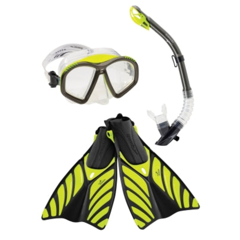 SPEEDO Hydroflight Mask/Snorkel/Fin Set