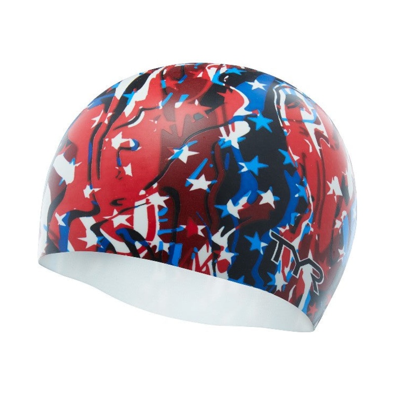 TYR Firecracker Silicone Adult Swim Cap