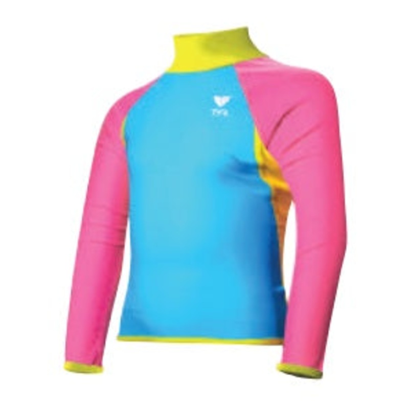 TYR Girls Solid Rashguard