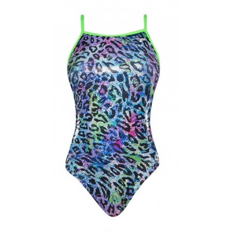 Women's Funnies Tiedye Spot Wing Back Swimsuit