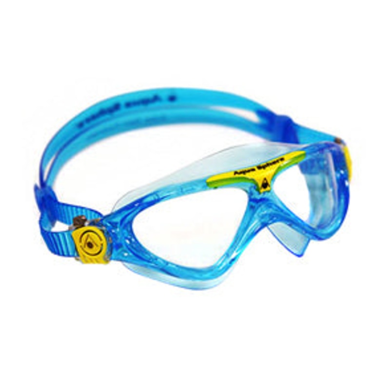 Aqua Sphere Mask Vista  Jr. Clear Lens - Aqua/Yellow