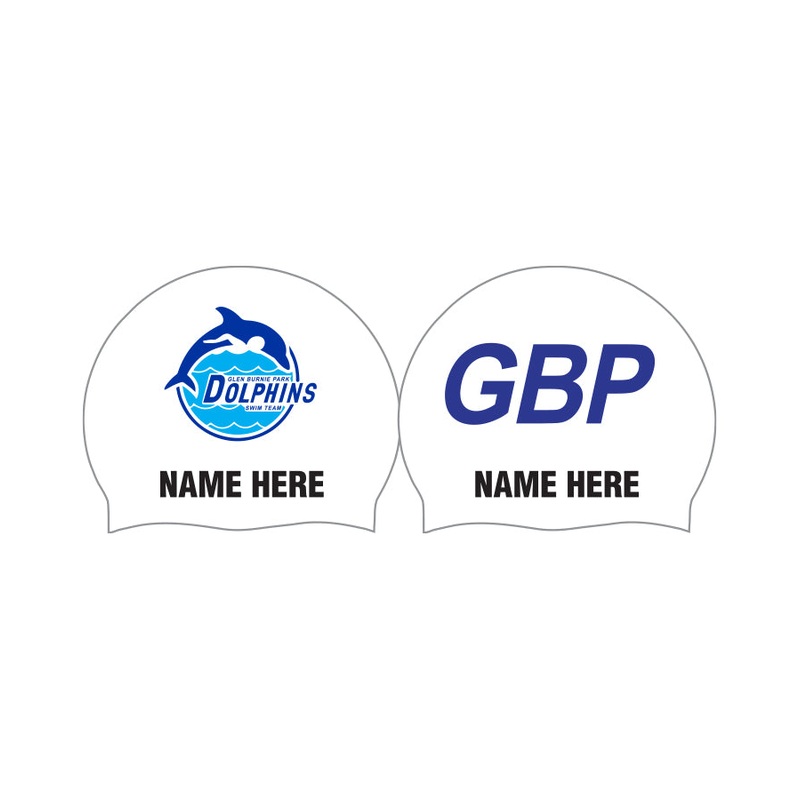Glen Burnie Park Swim Team-_Personalized Long Hair Silicone Caps