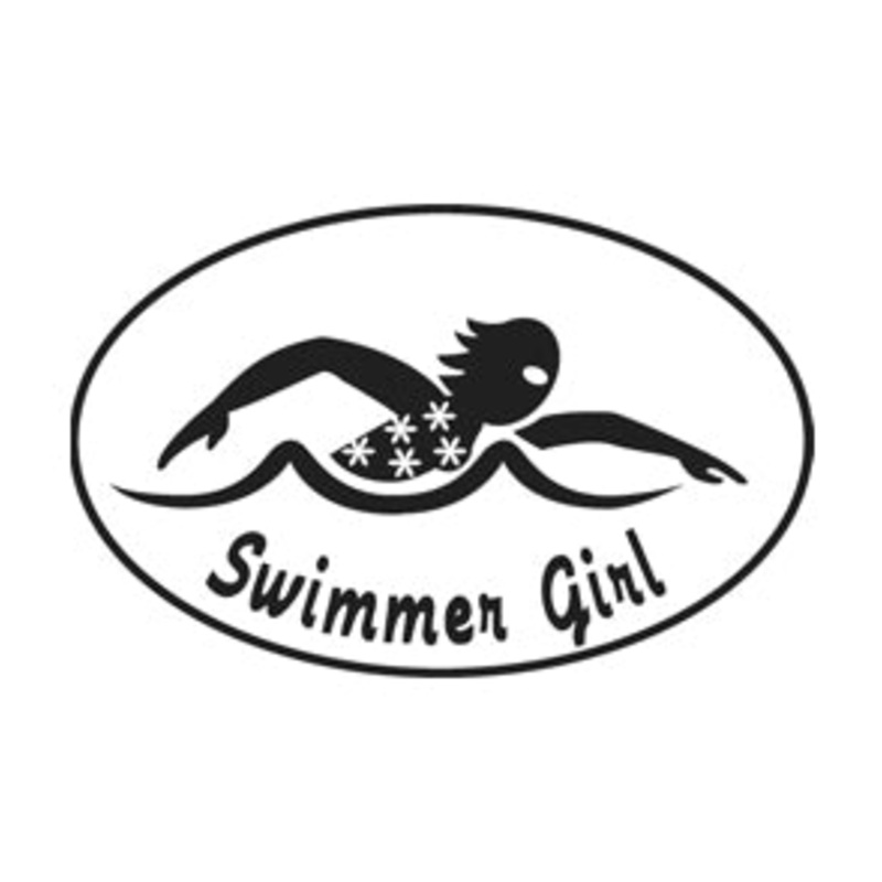 I Love To Swim Swimmer Girl Magnet